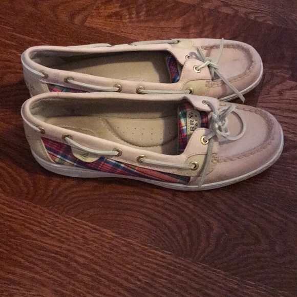 Sperry light pink/plaid size 10 - Picture 2 of 4